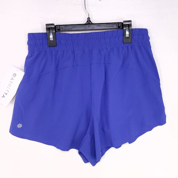 Athleta Crossroads Shorts Women Size Small Purple Drawstring Pockets Athleisure - Picture 2 of 12